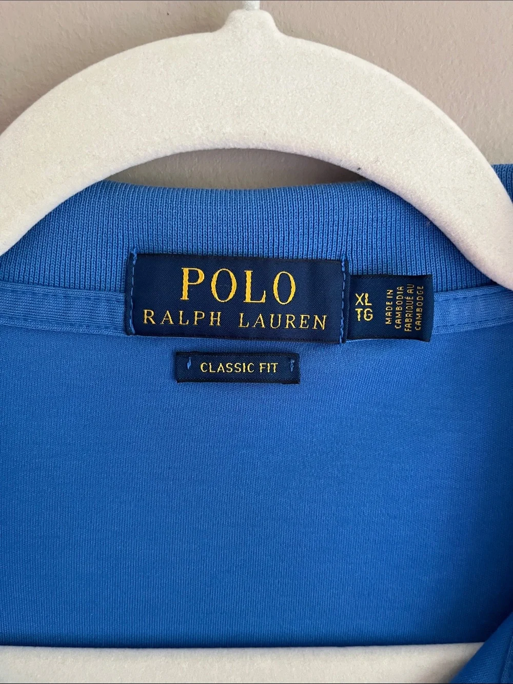 Polo Ralph Lauren Classic Fit Soft Touch Royal Blue Polo Shirt size XL